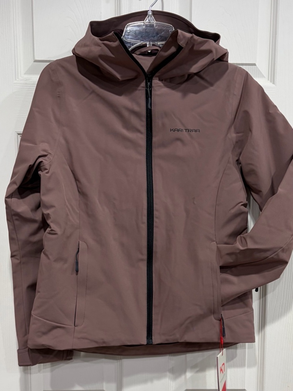 Kari Traa Women's XS Emma Ski Jacket Taupe NWT Insulated Hood Snow Stretch